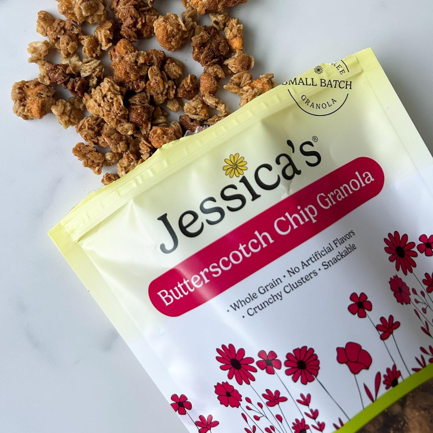 Jessica’s Butterscotch Chip Granola - Handmade, Gluten-Free, Whole Grain, 11oz (3 Pack)