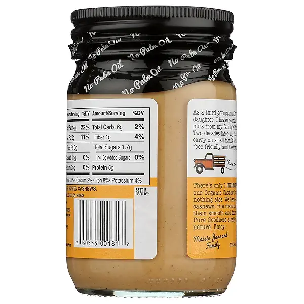 Maisie Janes Organic Creamy Cashew Butter, 12 OZ 4
