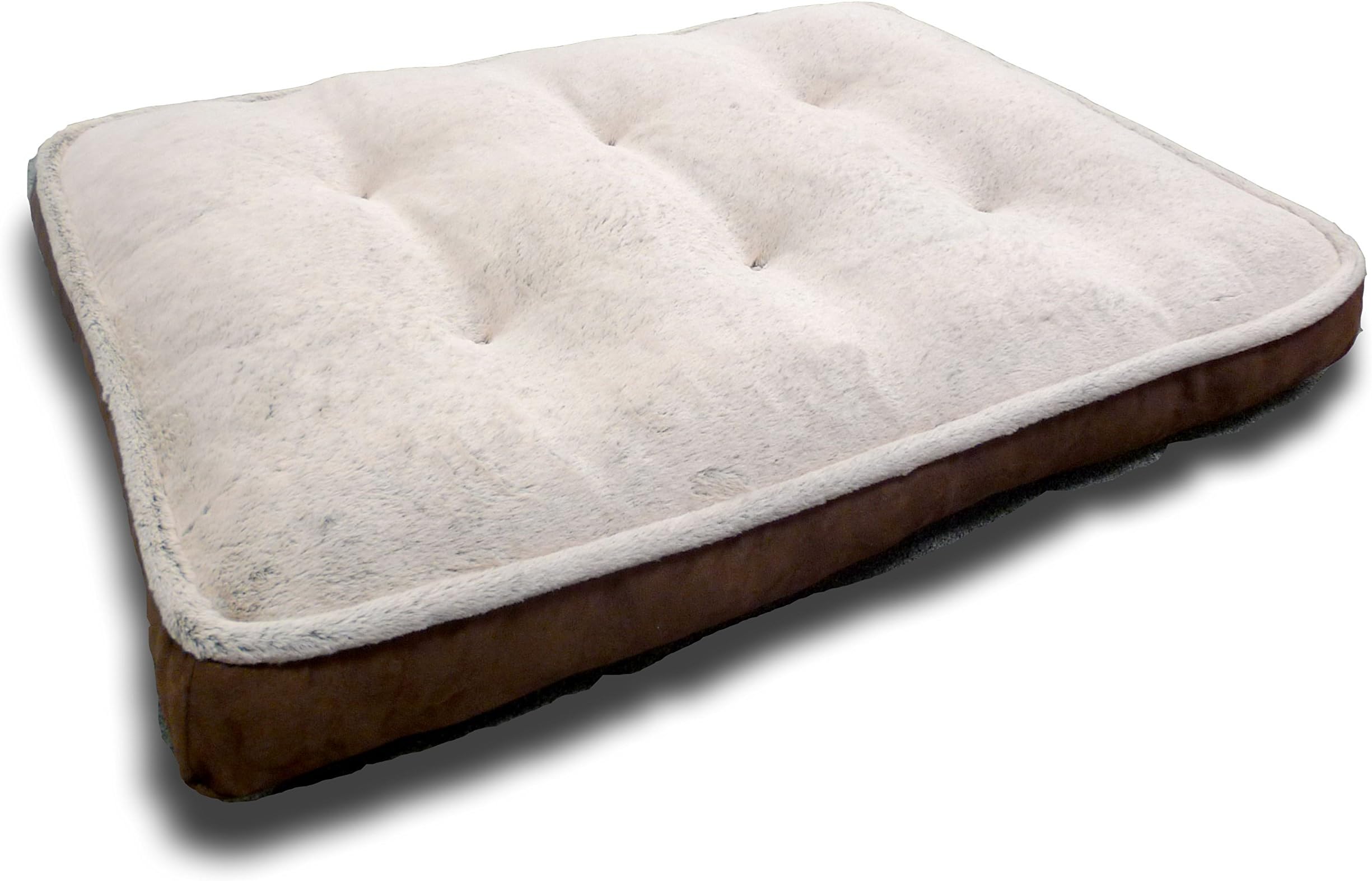 Canine Creations Orthopedic Balleny Tip Dyed Mink Quilted Mattress Style Pet Bed, 45 by 36-Inch, Natural