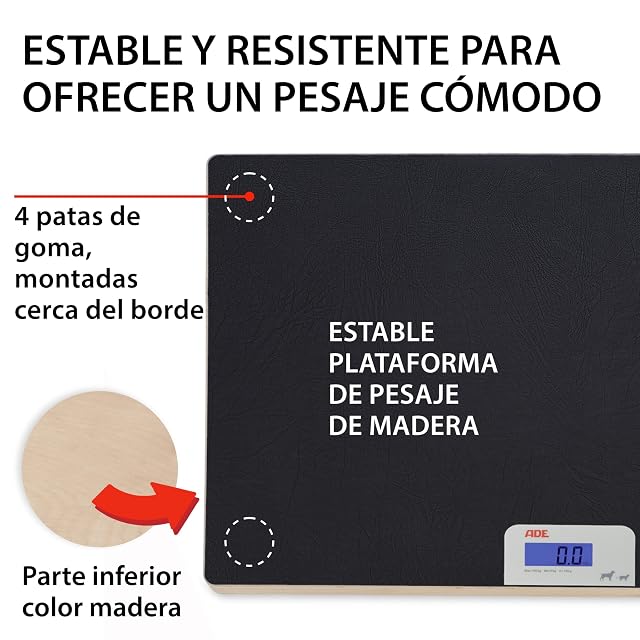 Foto 4 de 8 de ADE Báscula digital para mascotas de hasta 100 kg