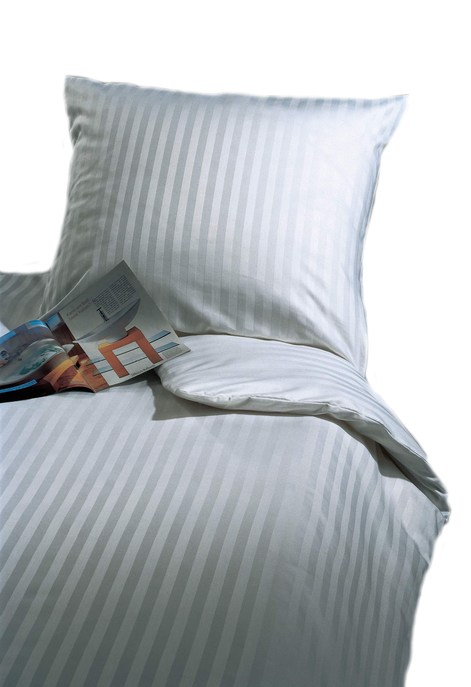 TextilDepot24 - Biancheria da letto a strisce da 20 mm, con chiusura a busta, 100% cotone