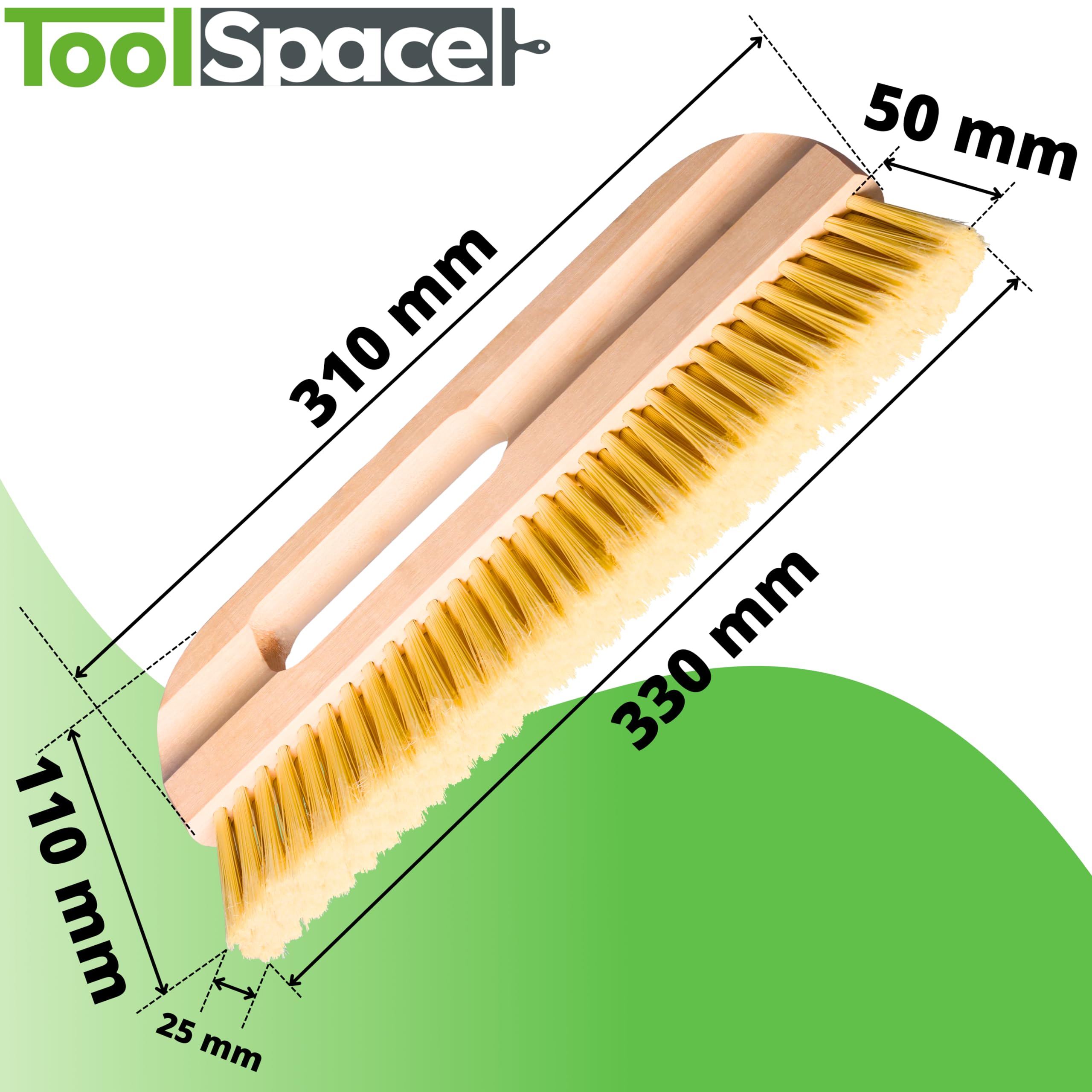 ToolSpace Brosse à Tapisser 30 cm Brosse Papier Peint à Maroufler Outil de Lissage Manche en Bois