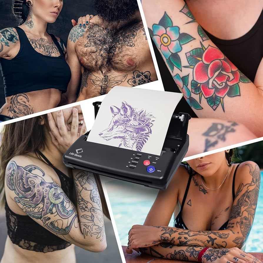 タトゥーサーマルコピー機　Life　Basisu Amazon.com: LifeBasis Tattoo Transfer Stencil Printer Tattoo