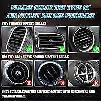 Vista 2 de Xotic Tech - 10 cubiertas de tira de decoración de salida de aire acondicionado para interior de automóvil, moldura de PVC (azul)