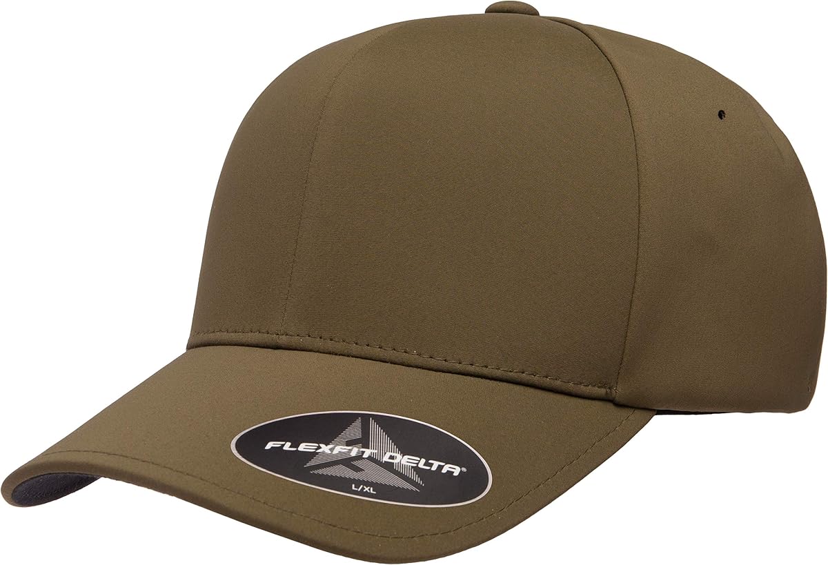 Flexfit Men's One Size Delta Seamless Cap, Maroon, Large-X-Large