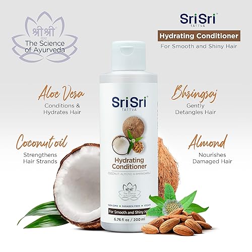 Miniatura 4 de SRI SRI TATTVA Acondicionador hidratante para cabello liso y brillante – Acondicionador ayurvédico para el cabello con Bhringraj y Aloe Vera para