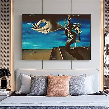 Amazon.co.jp: サルバドール・ダリの手有名な抽象芸術の絵画は