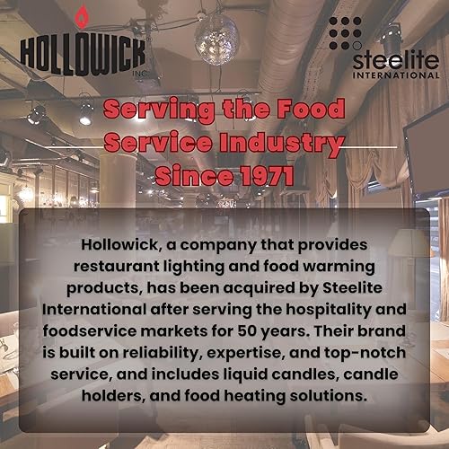 Miniatura 5 de Hollowick Velas líquidas desechables, 12 horas, para uso en portalámparas votivas de vidrio, luces de mesa de boda de restaurante, cierres