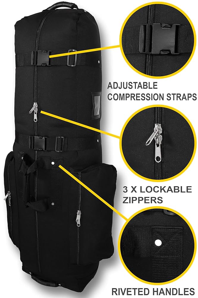 Amazon.com : CaddyDaddy CDX-10 Padded Golf Travel Bag Cover
