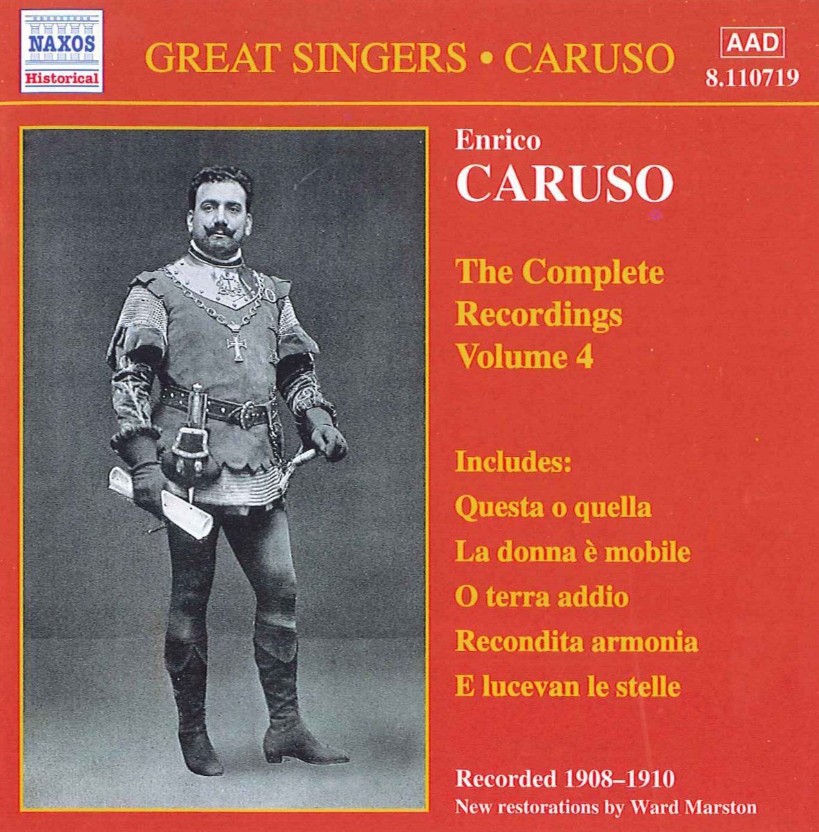CARUSO, Enrico: Complete Recordings, Vol. 4