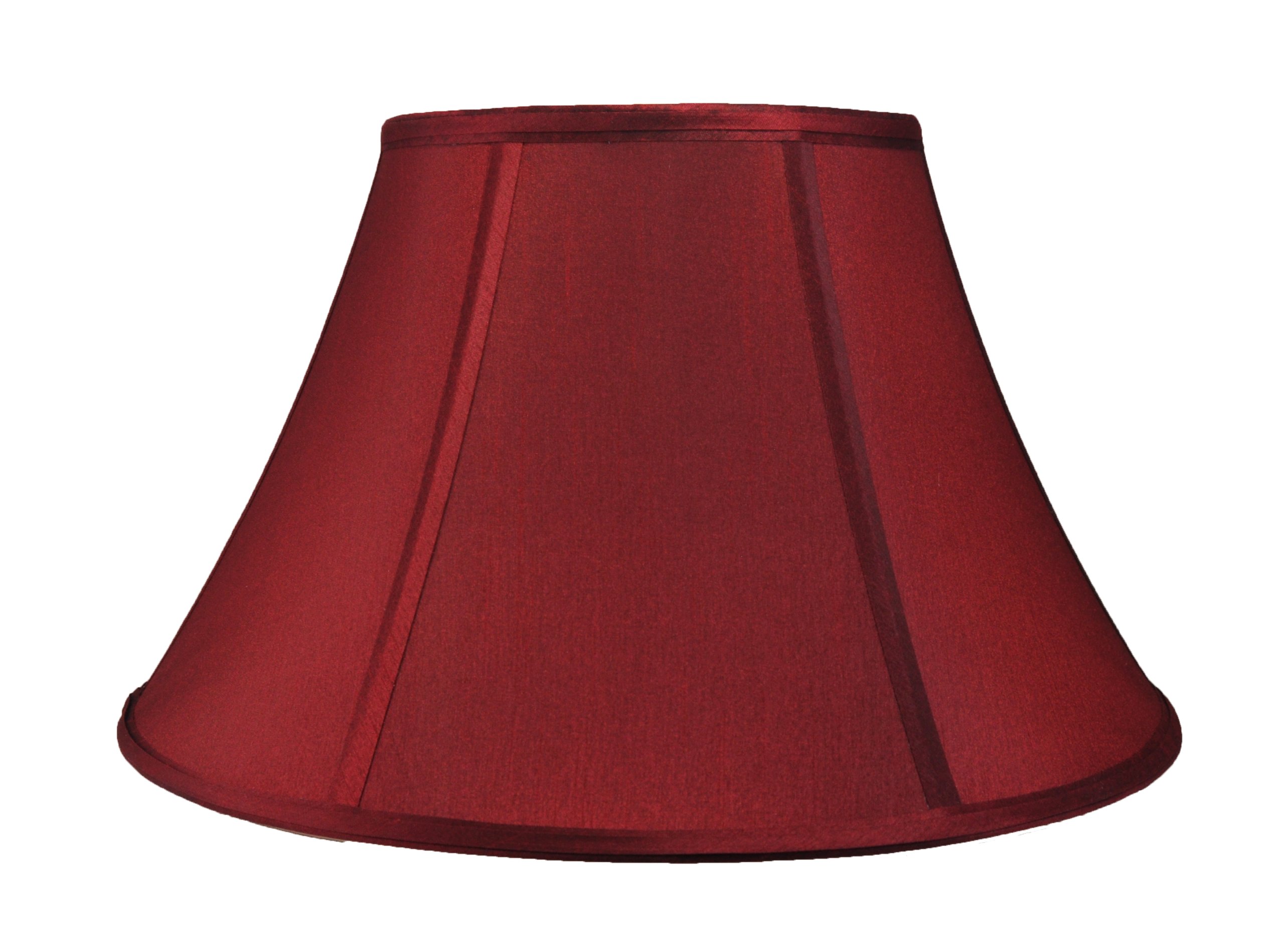 Urbanest Softback Bell Lamp Shade, Faux Silk, 6-inch by 12-inch by 8-inch, Spider-Fitter, Burgundy