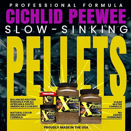 Miniatura 2 de Xtreme Cichlid Peewee - Pellets de 1.5 mm – Nutrición probada para cíclidos – Aminoácidos equilibrados, mejora la salud inmune y digestiva