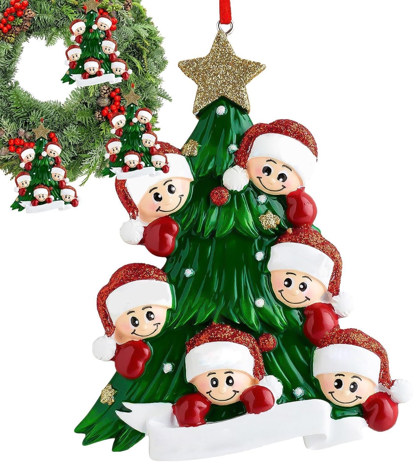 Shaped Ornament Tabletop Ornaments Decorations with Cute Figurine Design,Christmas Tree Decoration Pendant, Party Home Table Craft for Christmas