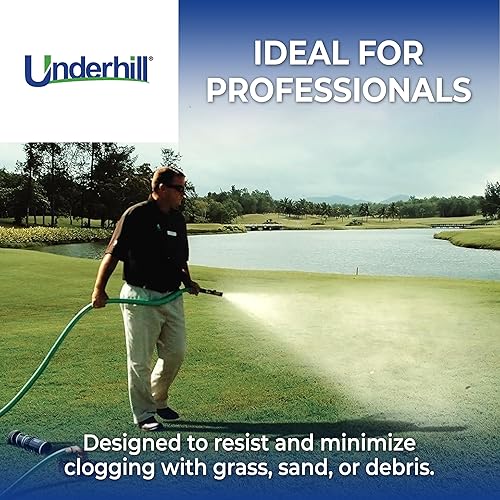 Miniatura 5 de Underhill Precision CoolPro HN0600 - Boquilla de manguera de agua para jardín, niebla de 4-6 GPM, 70 PSI, 34 pulgadas FHT, latón y goma resistentes,