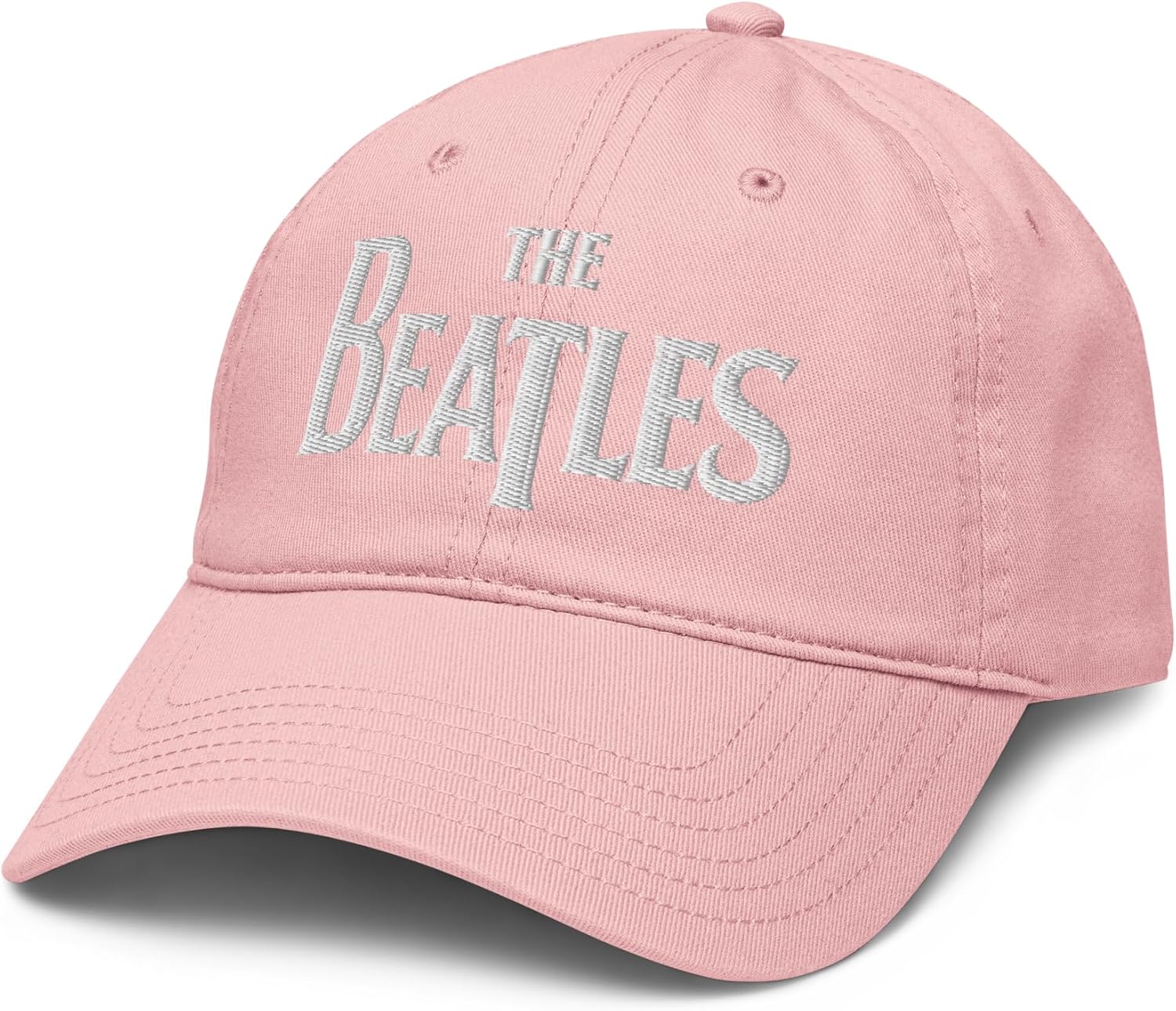 The Beatles - White Logo Adjustable Baseball Hat