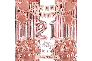 Pink 21st Birthday Decorations for Her