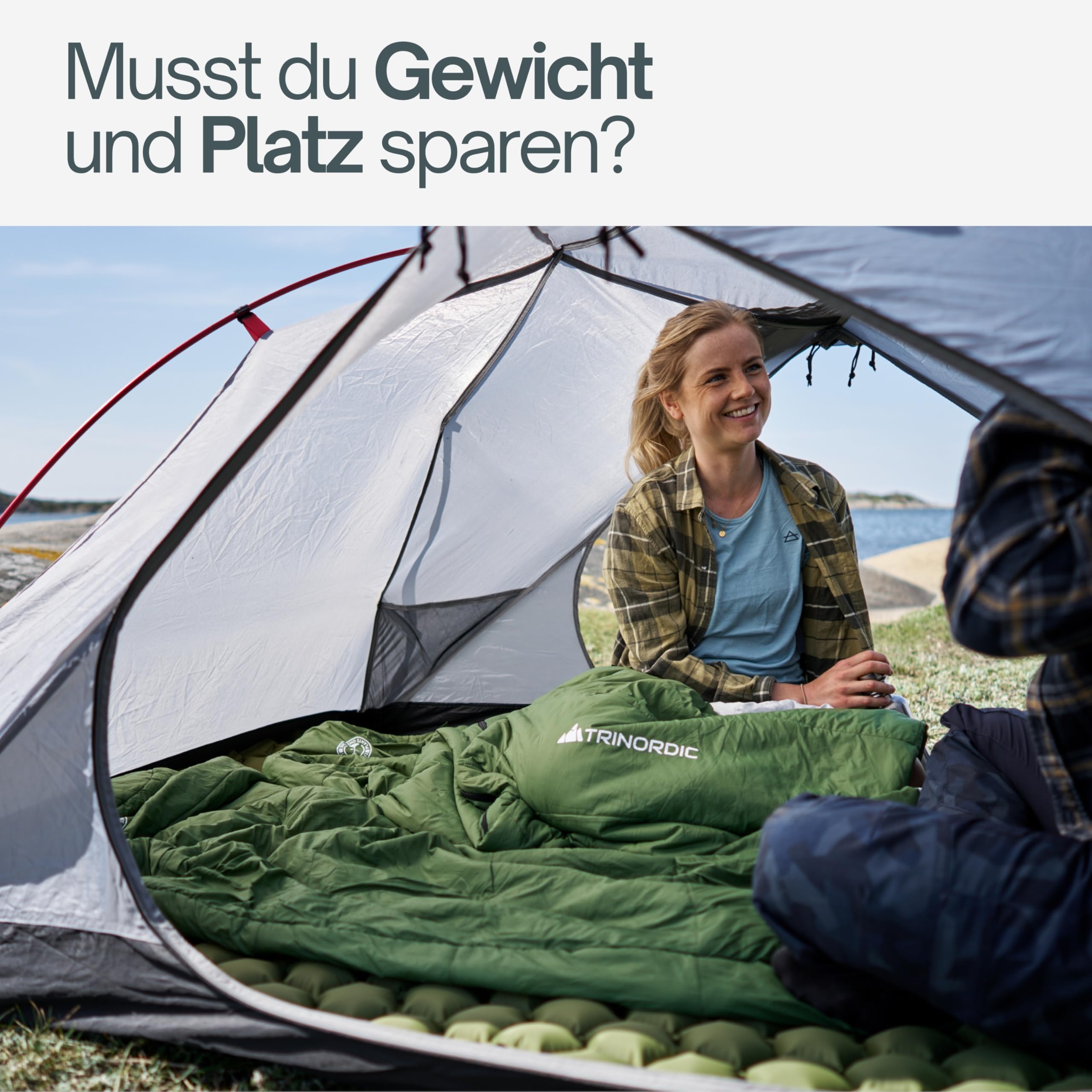 Trinordic Ultraleichter Sommerschlafsack – Mumienschlafsack für Erwachsene, Kompakt & Leicht, Ideal für Camping, Wandern, Trekking & Bikepacking