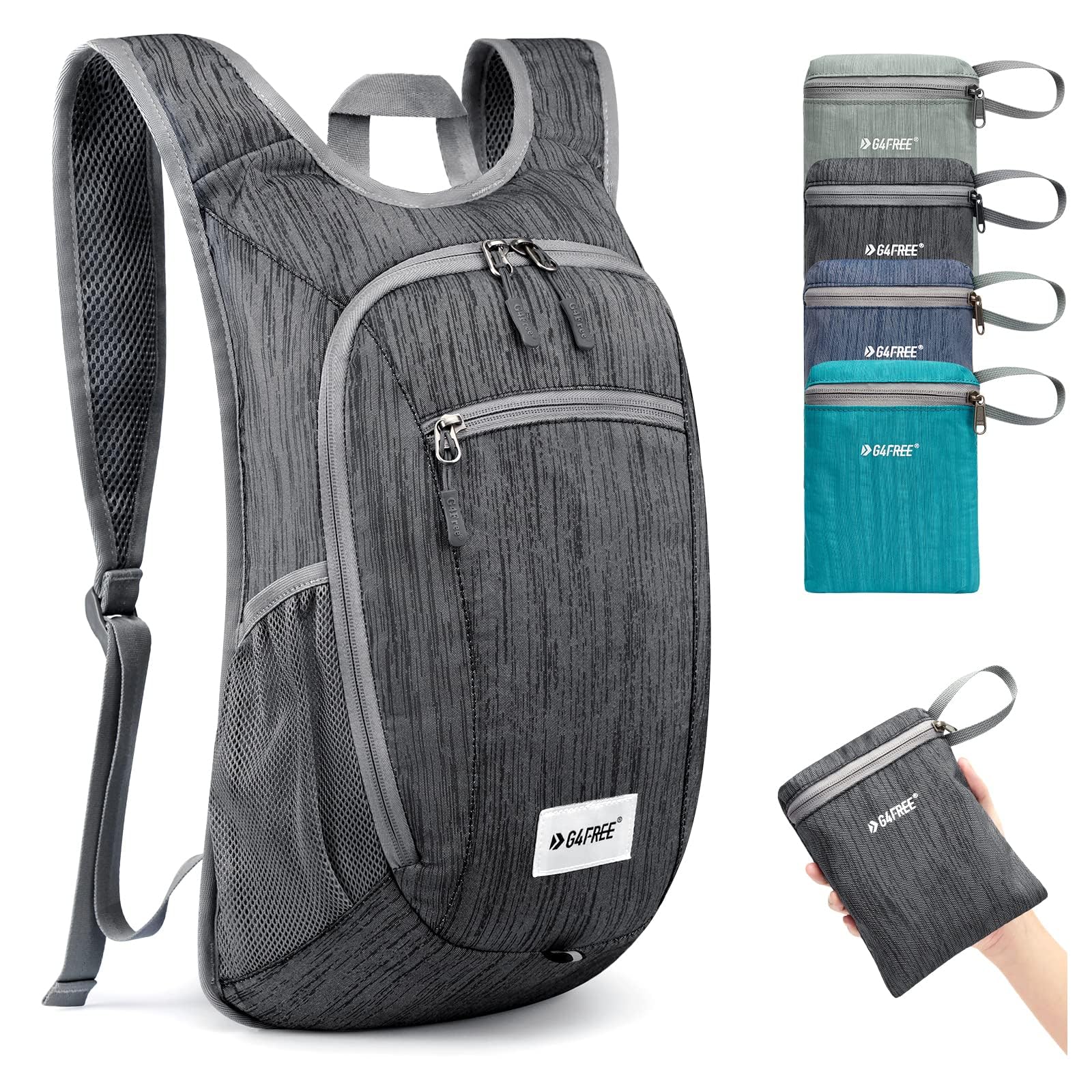 G4Free 10L/15L/20L Foldable Hiking Backpack Lightweight Casual Daypack Small Rucksack Bag