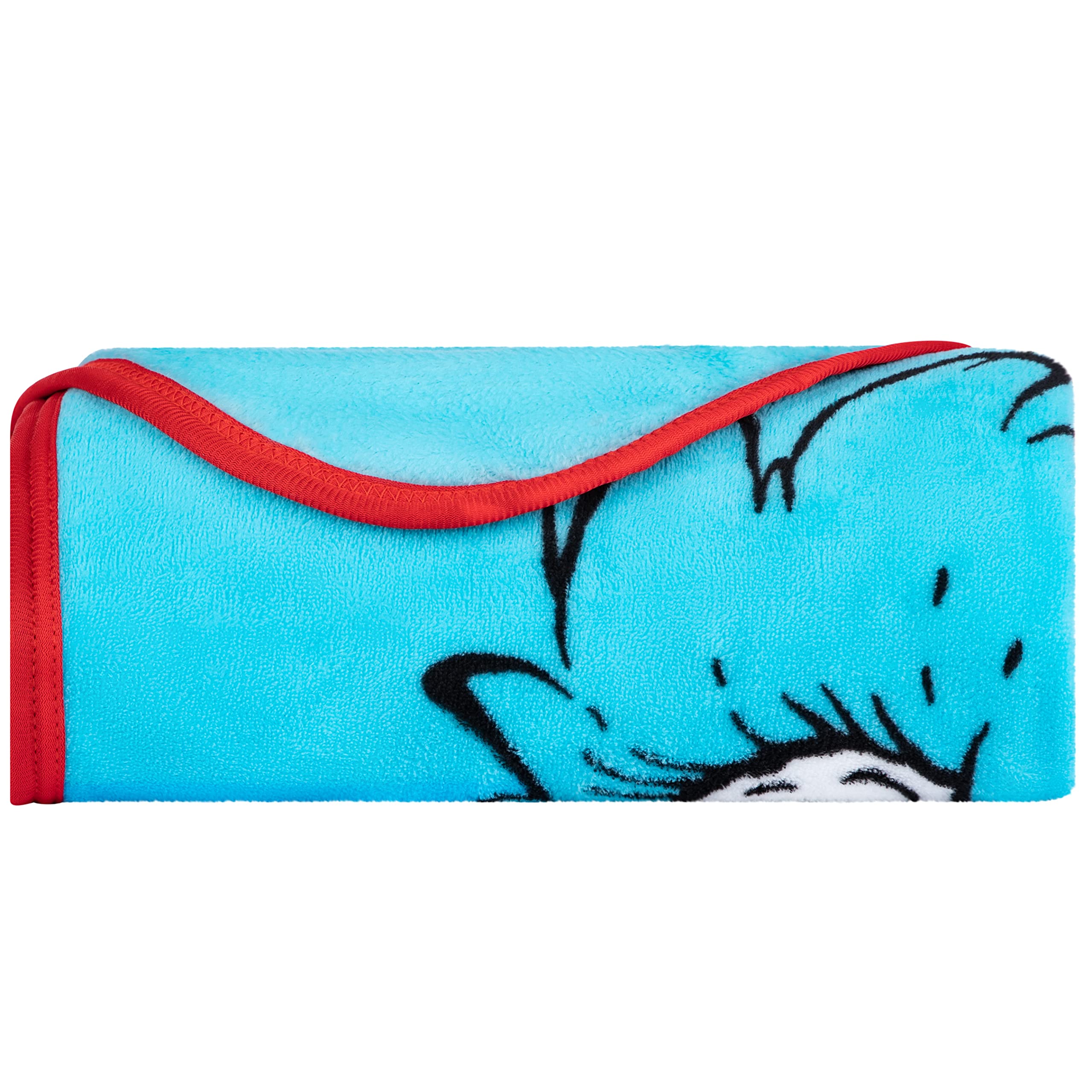 Franco Kids Bedding Dr. Seuss Überwurf aus Mikro-Raschel, 116,8 x 152,4 cm