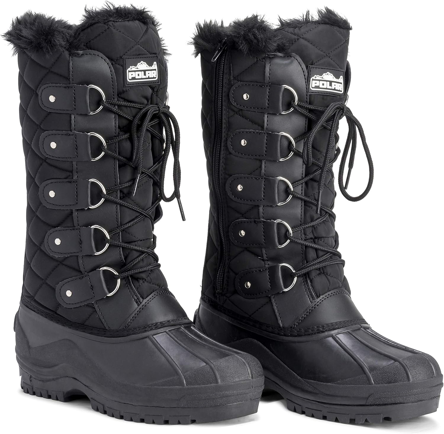 POLAR Womens Waterproof Tactical Mountain Walking Snow Knee Boots - Image 7