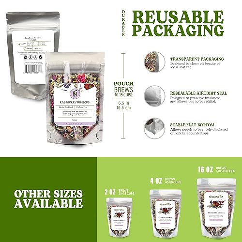 Vista 12 de Nelson's Tea Especias de vainilla y nueces, cortadas y tamizadas, té rooibos de hojas sueltas con bajo contenido de cafeína, arbusto de miel, yerba