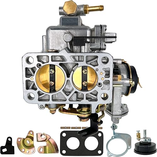 Miniatura 4 de NENKUTEN Nuevo Carburador 2 Barriles para Weber 32/36 DFEV 32x36 para VW Bug 1976-1983 Mazda B2600 con estrangulador eléctrico para Fiat 124/131