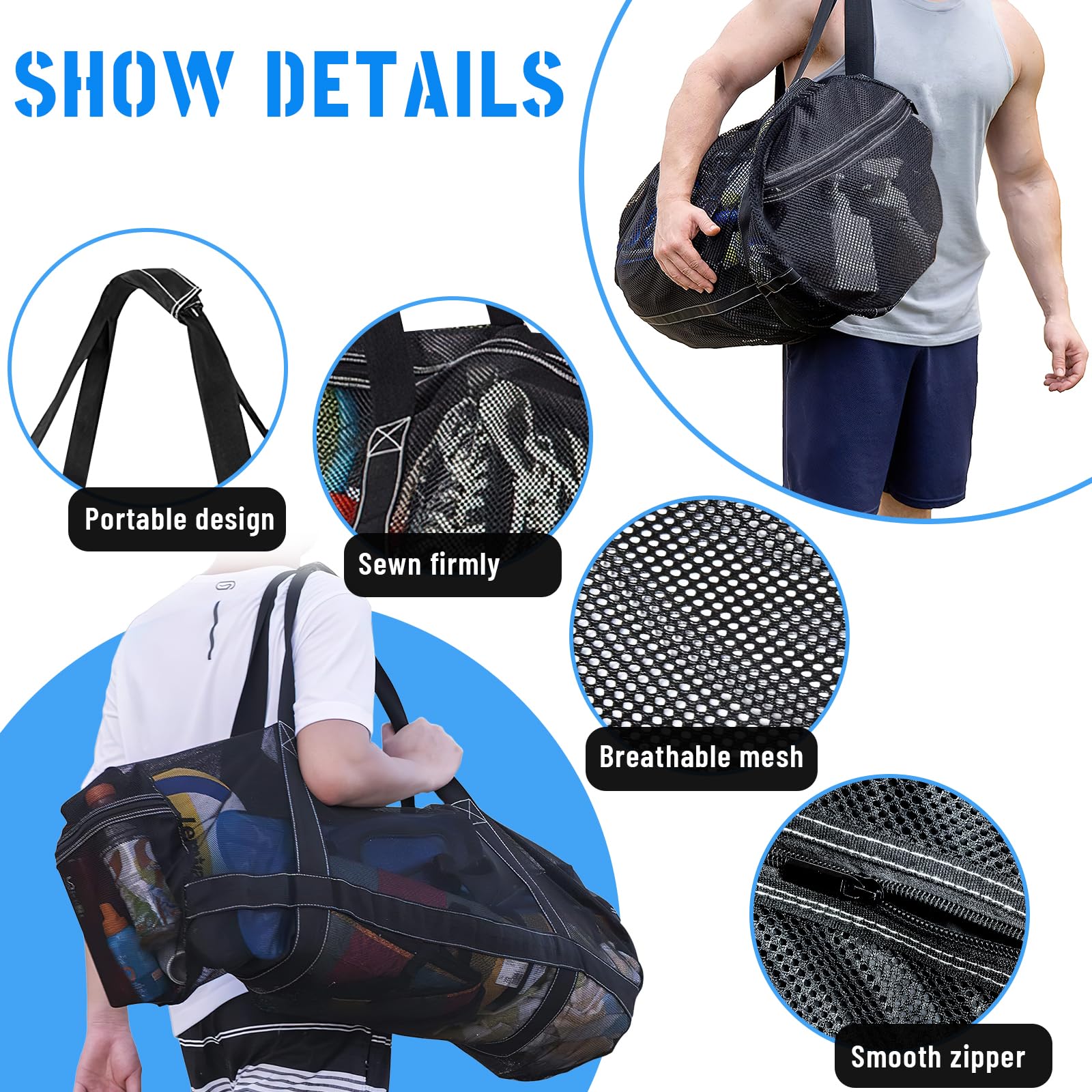Sac Dos Filet Plongée Sac à Dos Filet Kuuleyn Pour Plongée - Nylon, Portable 70x22x12cm Sac équipement Apnée