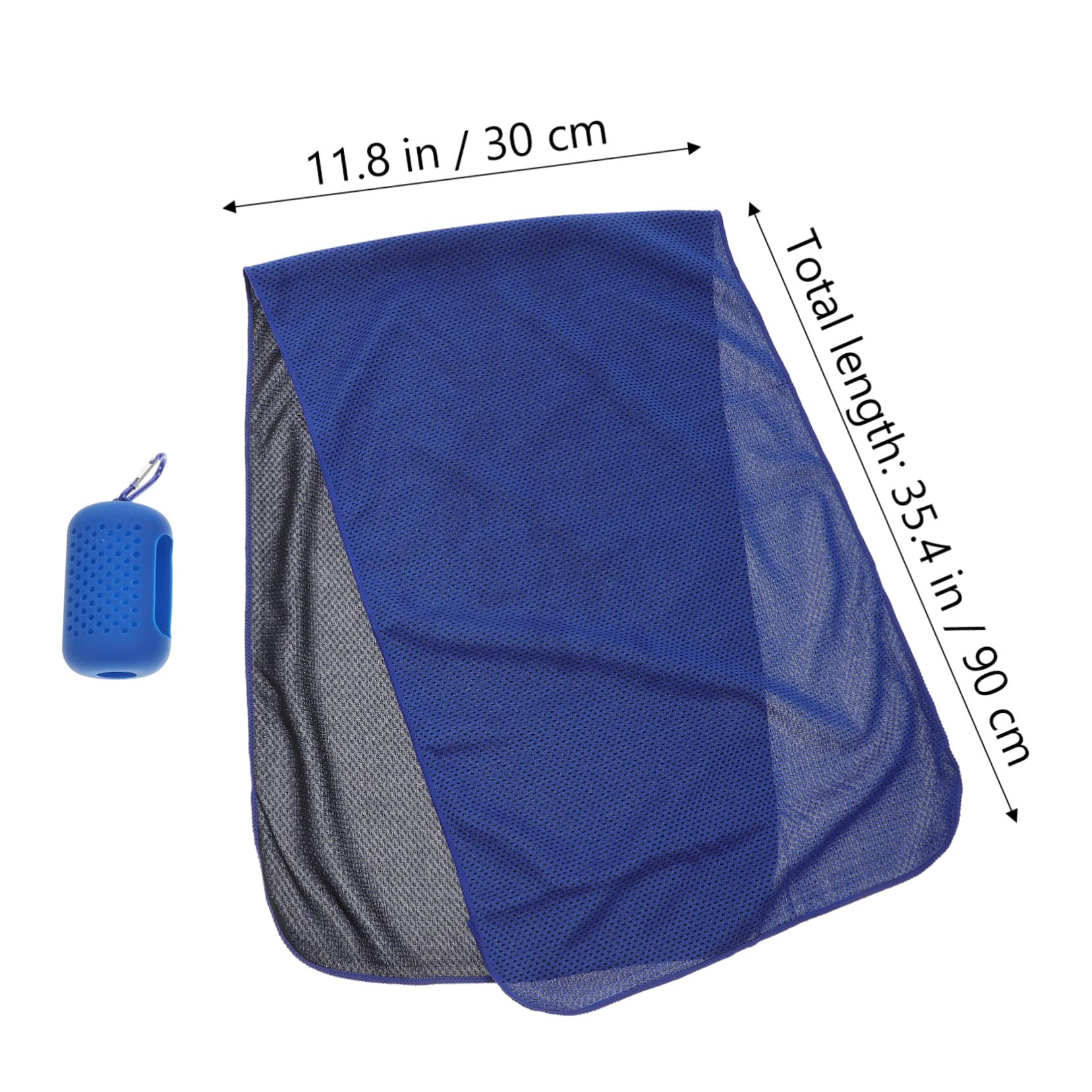 Lot De 3 Serviettes Rafraîchissantes Pawsautomotively – Polyester à Séchage Rapide, Avec Manchons En Silicone, Bleu/rose/vert