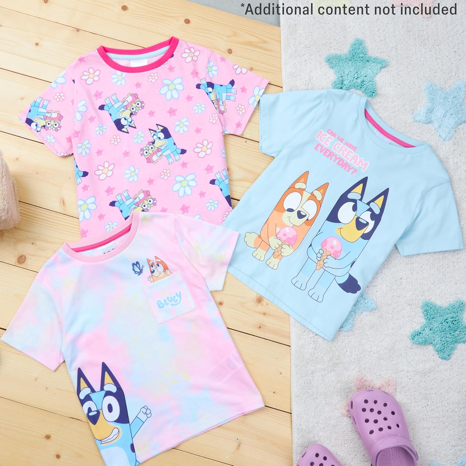 Get Trend T Shirts for Girls Pack of 3 Soft Breathable Short Sleeve Casual T Shirt Summer Holiday Girls Clothes Tees Gifts - Image 3