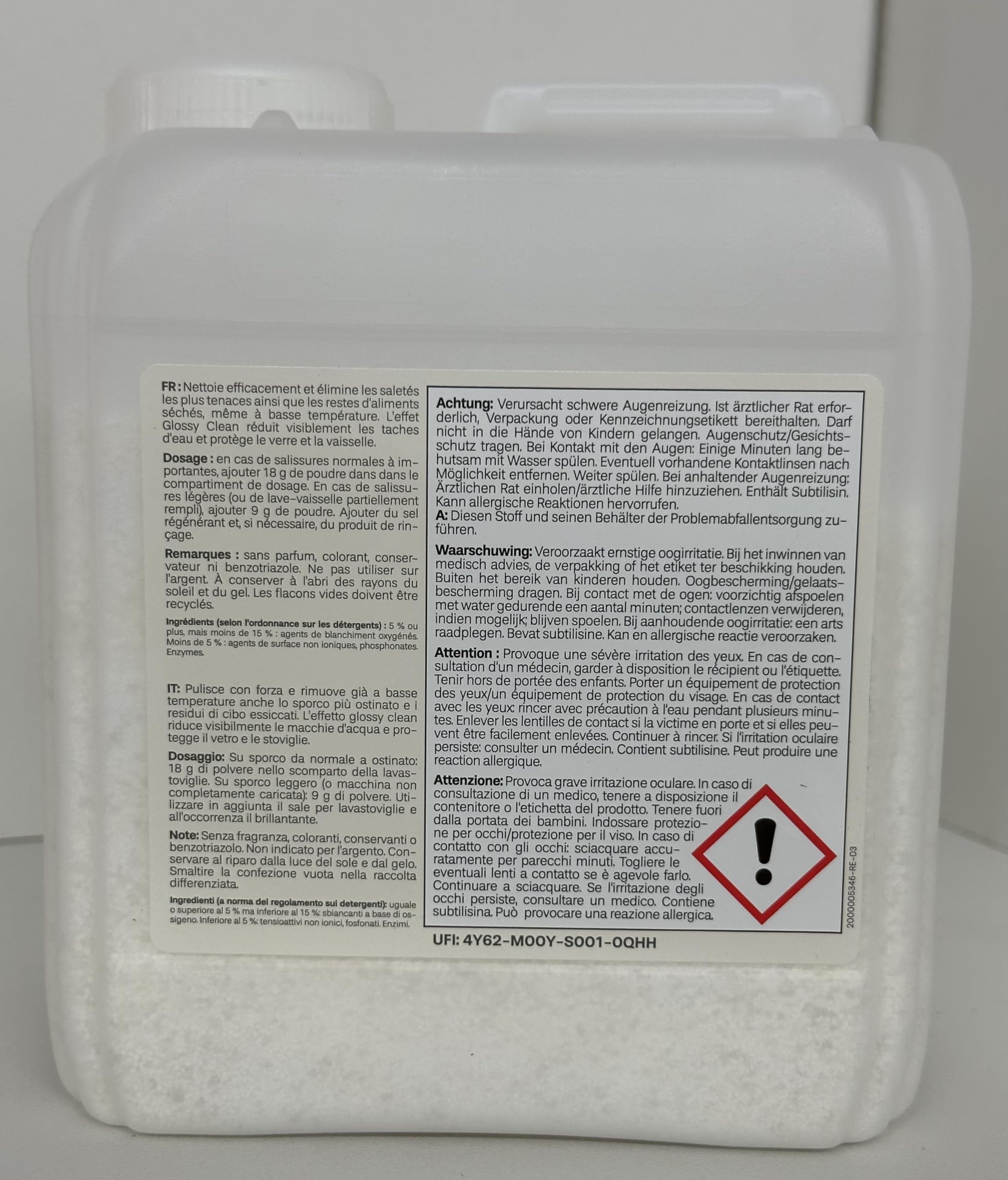 Jemako Geschirrspülpulver 1,8 kg - Vorratspackung -