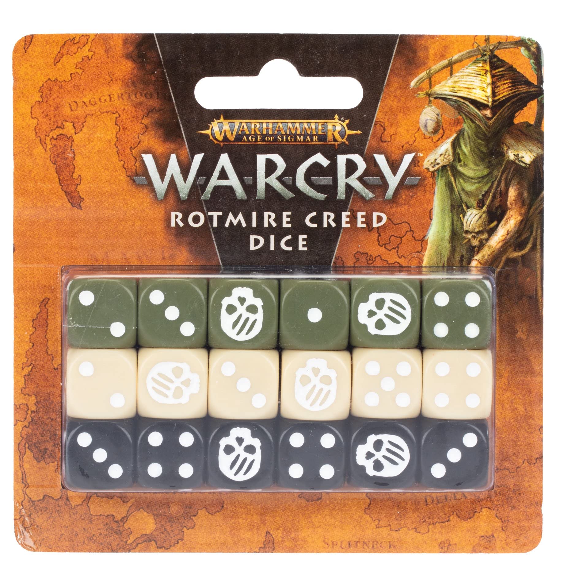 ウォーハンマーナーグル　ダイス 48個 Amazon | Games Workshop - Warcry:Rotmire Creed (Maggotkin of