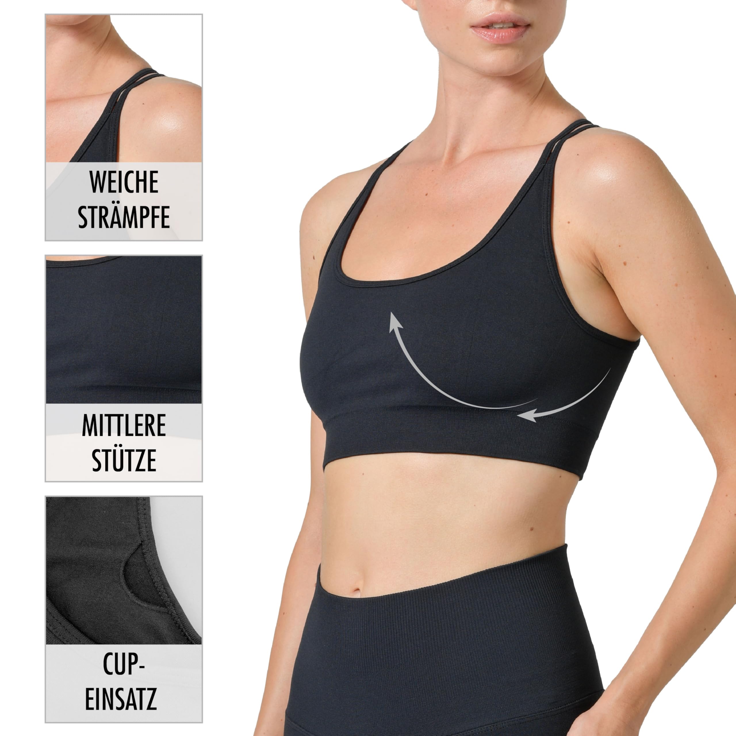 Risalti Leggings Damen Sculpt Push Up Leggings - Sport Leggings Damen, Leggings Damen Push Up Nahtlose, Leggings Damen Sexy, Yoga Pants, Boombooty Leggings, High Waist Leggins - Made In Italy