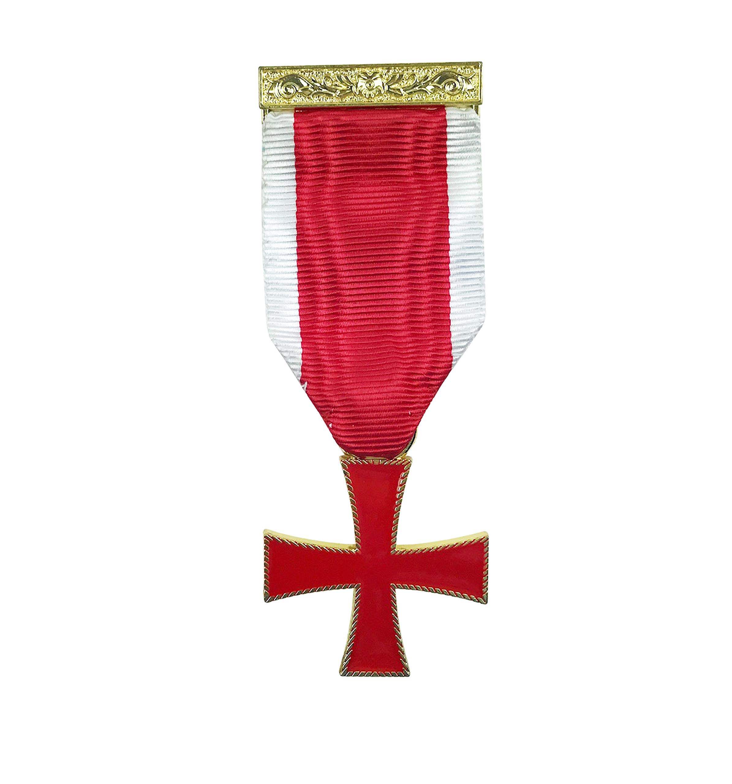 Three Colour Masonic Knight Templar Breast Jewel Bt096