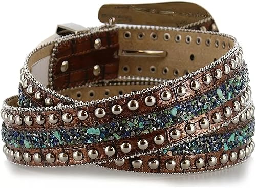 Miniatura 3 de Angel Ranch Cinturón de moda marrón para mujer de 1 12