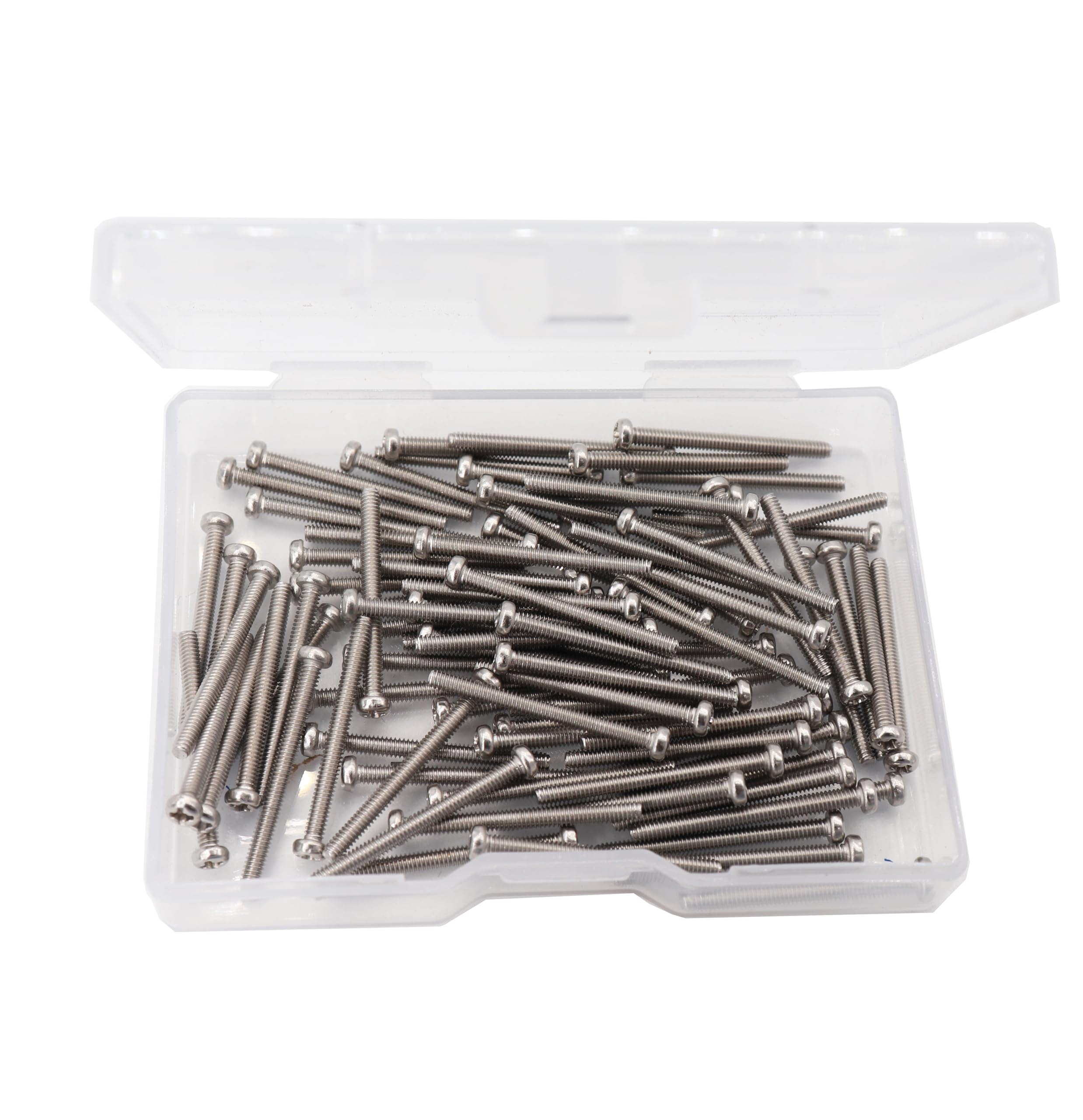 cSeao 100pcs M2 x 22mm Pan Head Phillips Drive Machine Screws 304 Stainless Steel