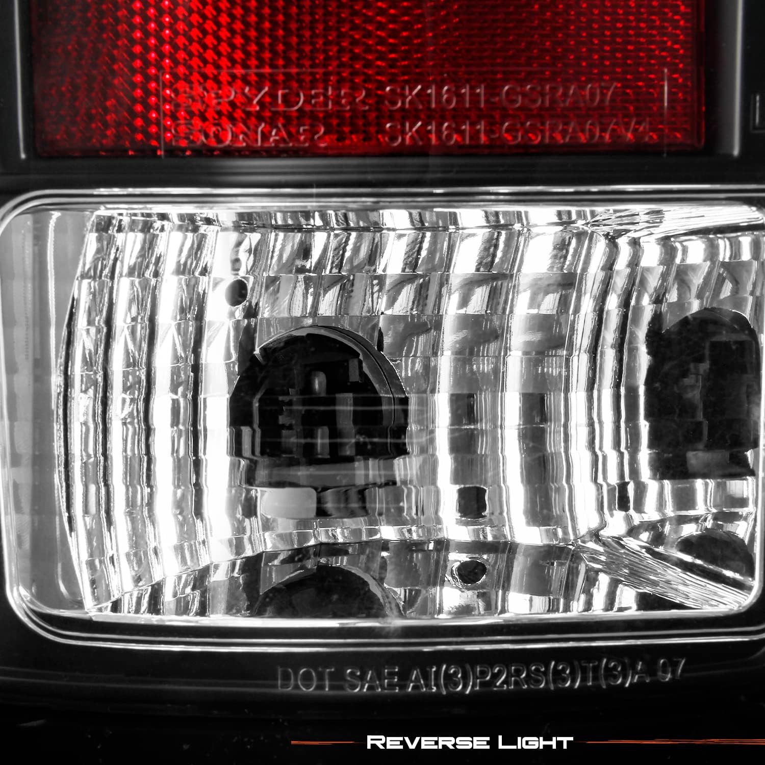 AKKON - For GMC Sierra 1500/2500/3500 Pickup Truck Black Bezel LED Tail Lights Driver/Passenger Lamps