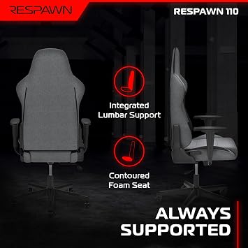 Respawn 110 Gaming Chair, Ergonomic Office Chair with Headrest