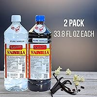 Vista 2 de Danncy Extracto de vainilla pura de México, 33 oz por botella, paquete sellado de 2 botellas