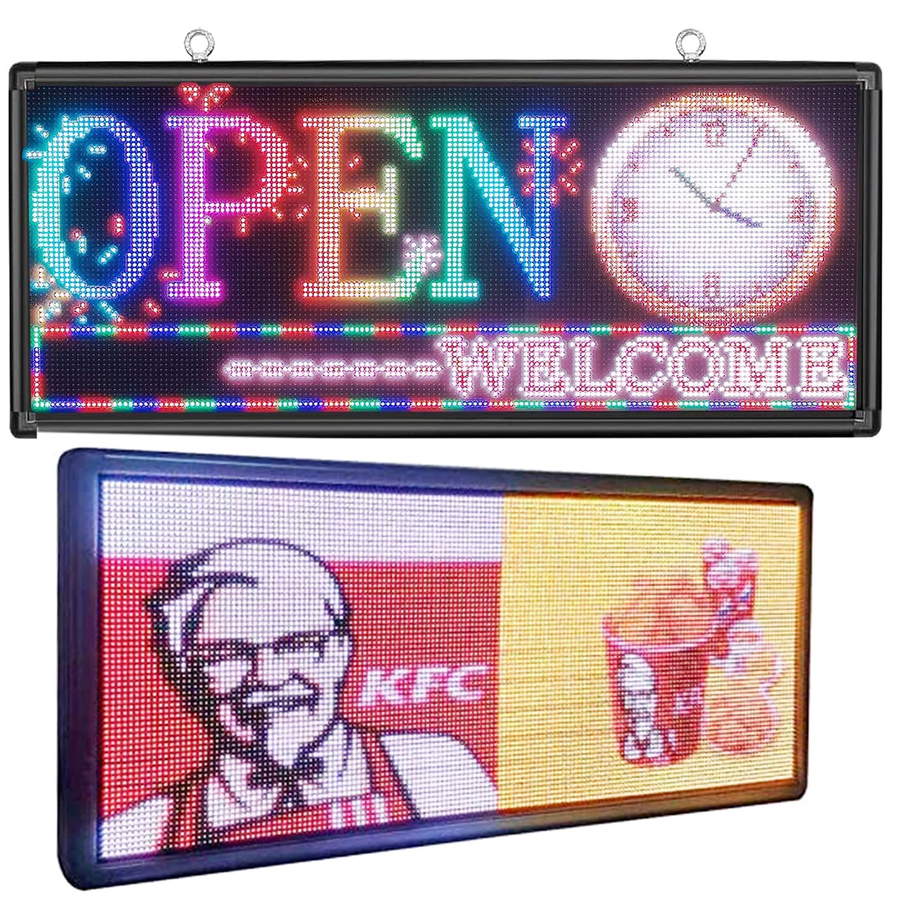 Amazon | 高輝度 屋外用 LED電光掲示板 RGB LEDパネル カラー LED看板 
