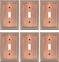 Vista 135 de Paquete de 2 cubiertas de placa de interruptor de luz de doble palanca, cubiertas decorativas de placa de doble interruptor Pearls, placa de pared