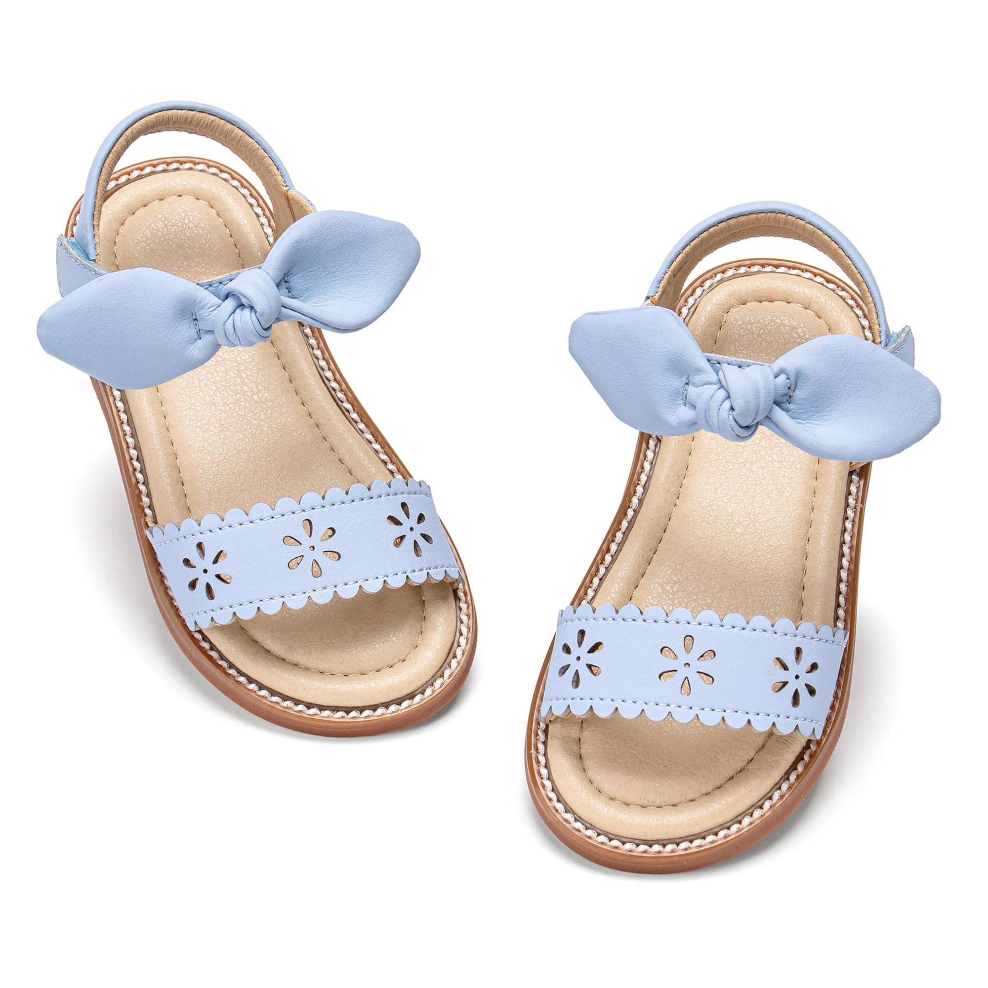 Otter MOMO Toddler Little Flower Girl Sandals Princess Dress Shoes Wedding