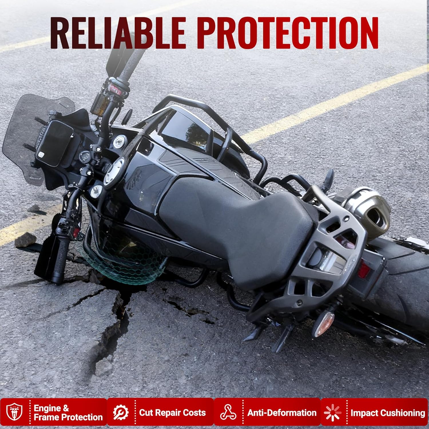 Motorcycle Engine Guard Crash Bar for 450MT Ibex 450 2024 2025 2026 Upper Lower Highway Bar Bumper Body Framework Side Protection