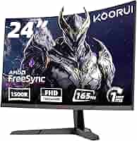 KOORUI曲面ディスプレイ フルHD 24e6c Amazon.co.jp: KOORUI 24インチ 曲面ゲームディスプレイFHD