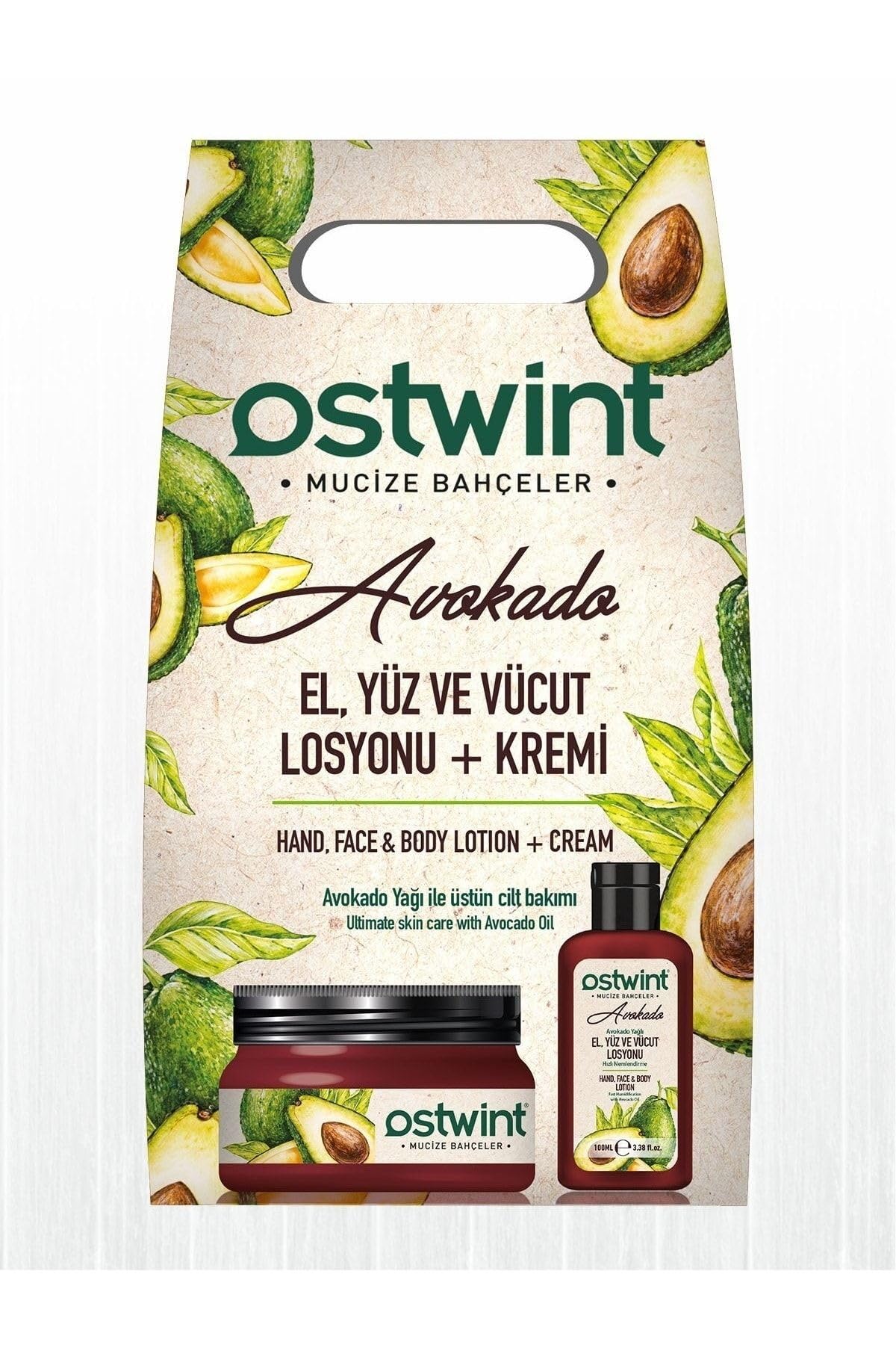 OSTWİNT KREM+LOSYON SET AVOKADO 300ml+100ml KOFRE