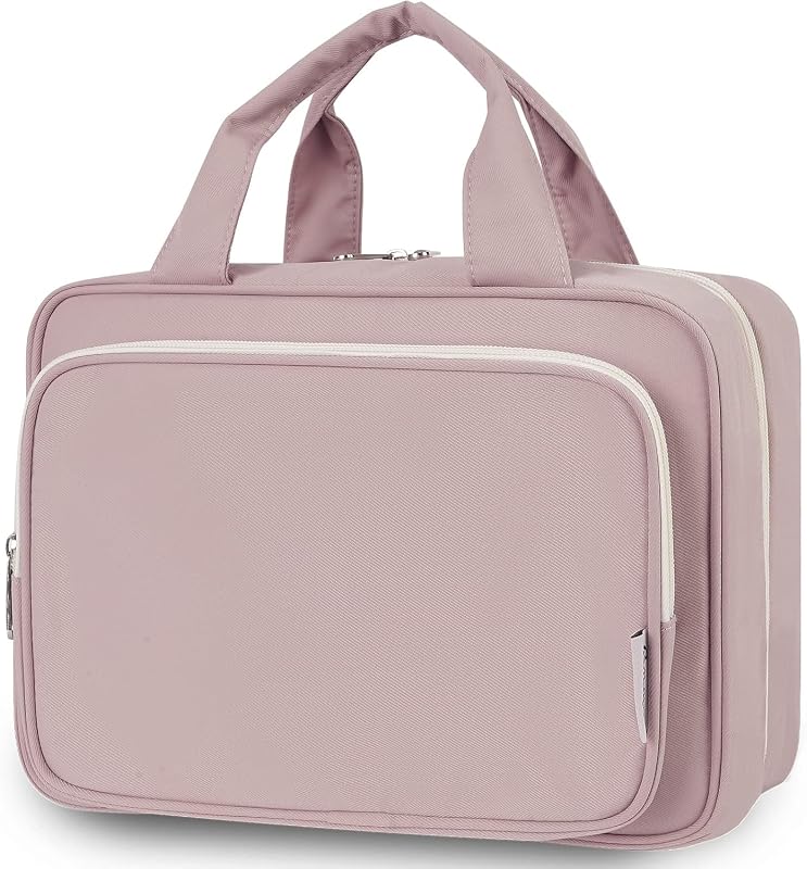 Necessaire de viagem Narwey grande com gancho, organizador suspenso para cosméticos, cor A-Dusty Rose