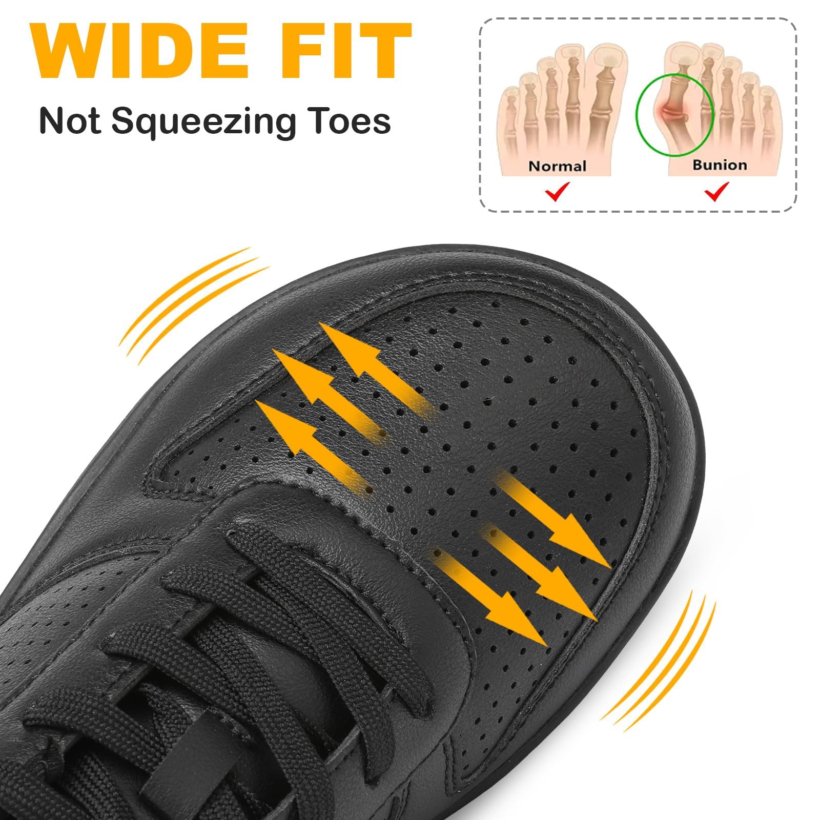 Womens Walking Shoes Wide Toe Box Shoes Minimalist