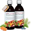 Vital Ultra – 2x480 ml – micronutrient concentrate with vitamins minerals trace elements plant substances and omega-3 fatty acids - liquid food made from over 70 ingredients - up to 120 servings