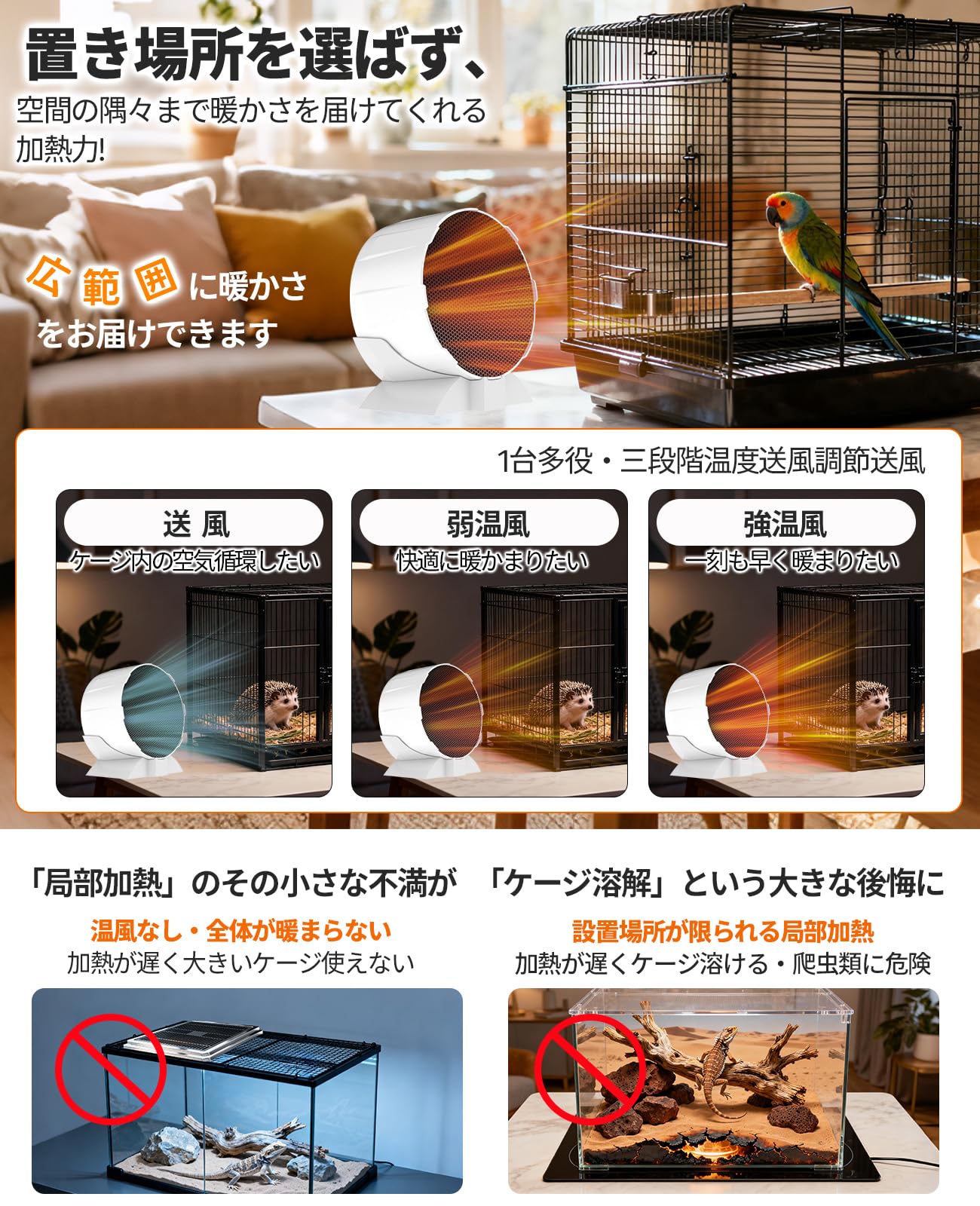 Amazon.co.jp: ATOPSUN 爬虫類 ヒーター 暖突 ペットヒーター パネル