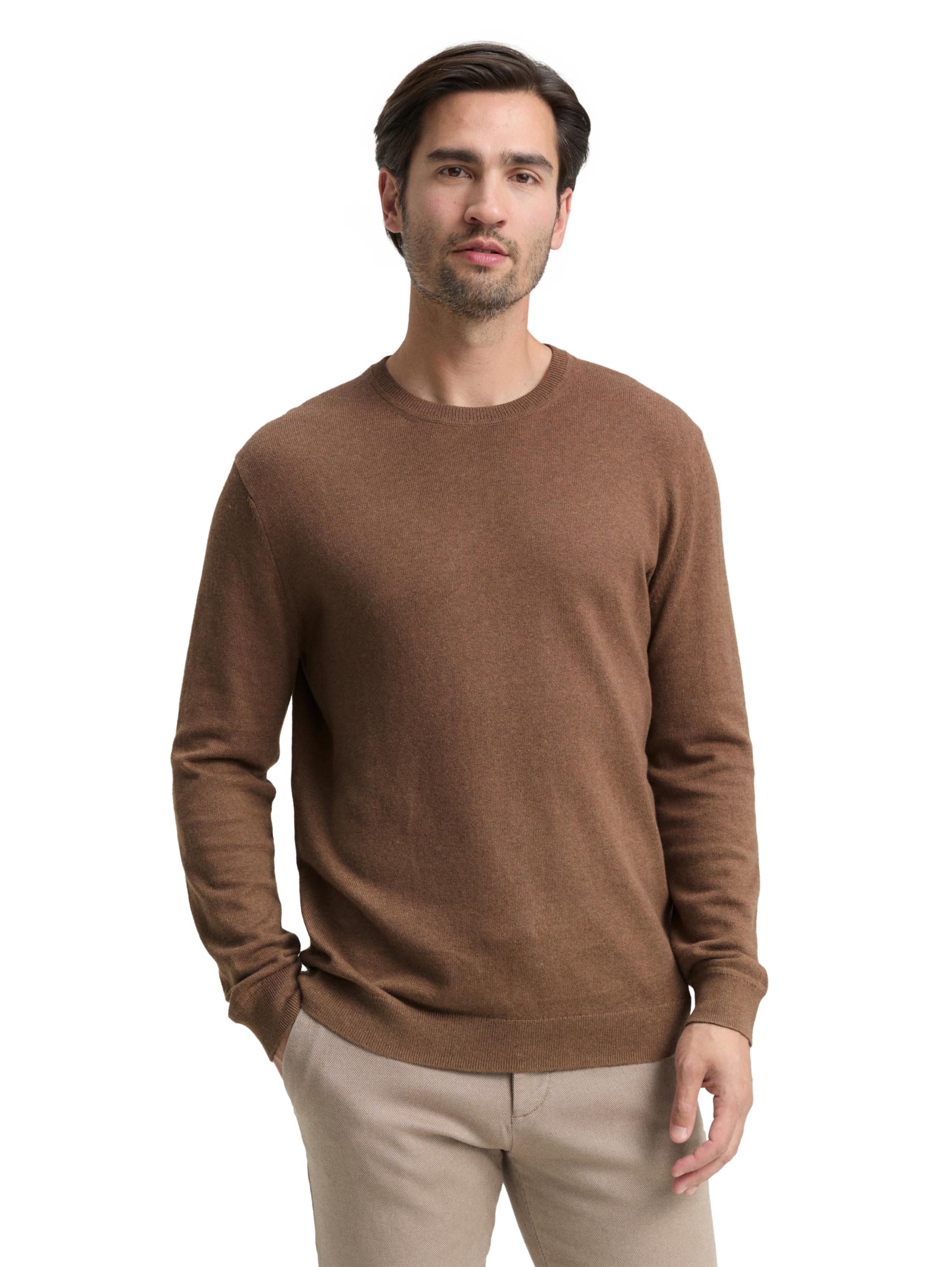 Tom Tailor Herren 1048015 Strickpullover mit Kaschmir-Anteil (1er Pack)