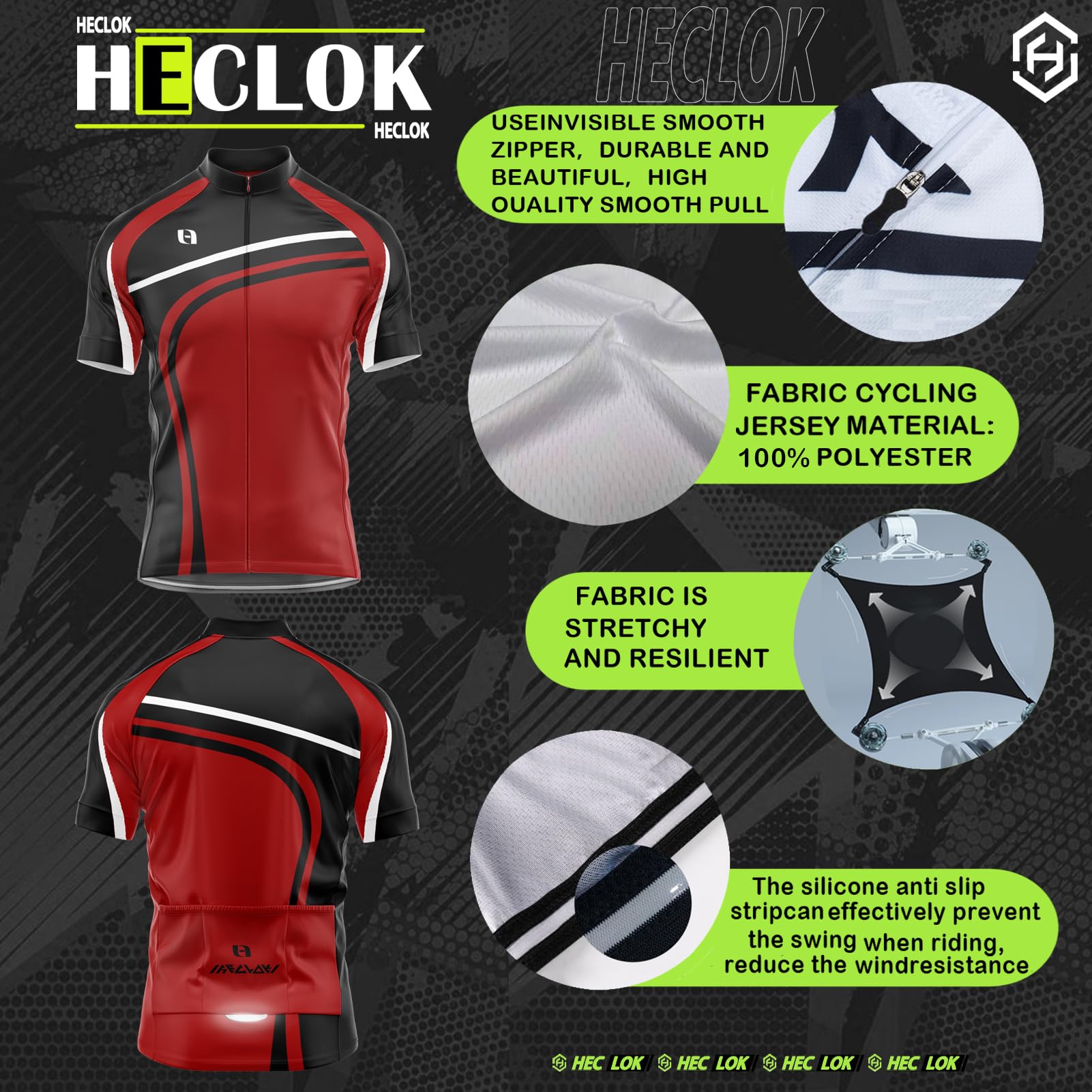 Ciclismo Maillot Hombres Jersey,Camiseta de Ciclismo,Hombres de Bicicleta con 9D Gel Acolchado MTB Ciclismo Maillots Tirantes Culotte Pantalones Cortos Culotes